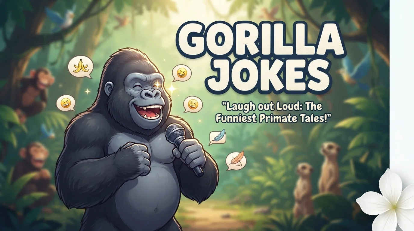 Hilarious gorilla jokes with jokes generator
