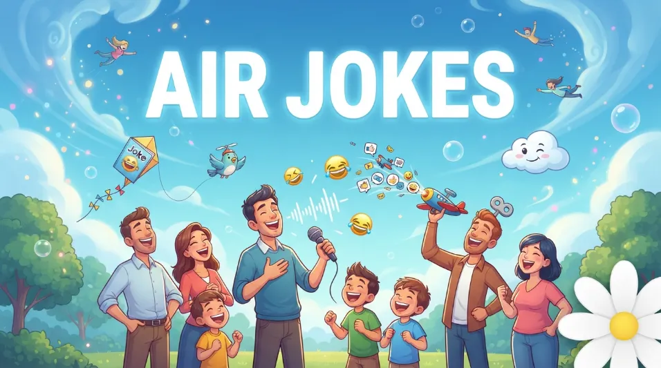 Hillarious air jokes with jokes generator