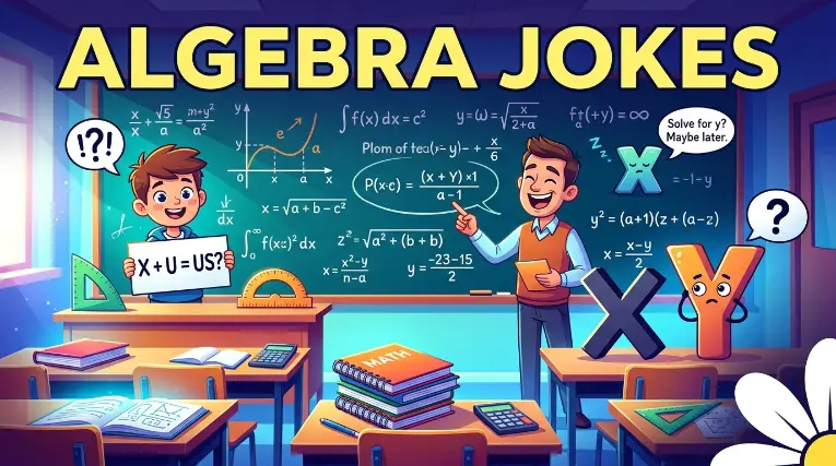 Hilarious algebra jokes with jokes generator