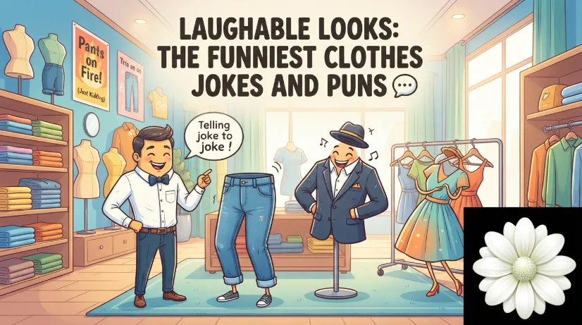 Hilarious clothes jokes with jokes generator