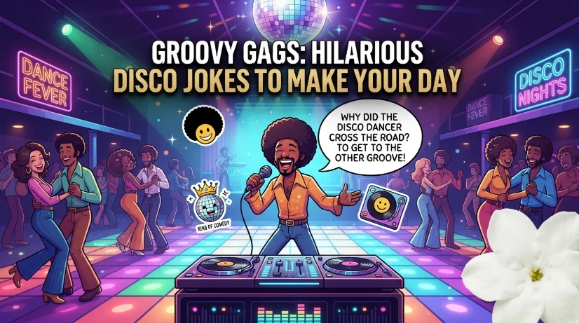 Hilarious disco jokes with jokes generator