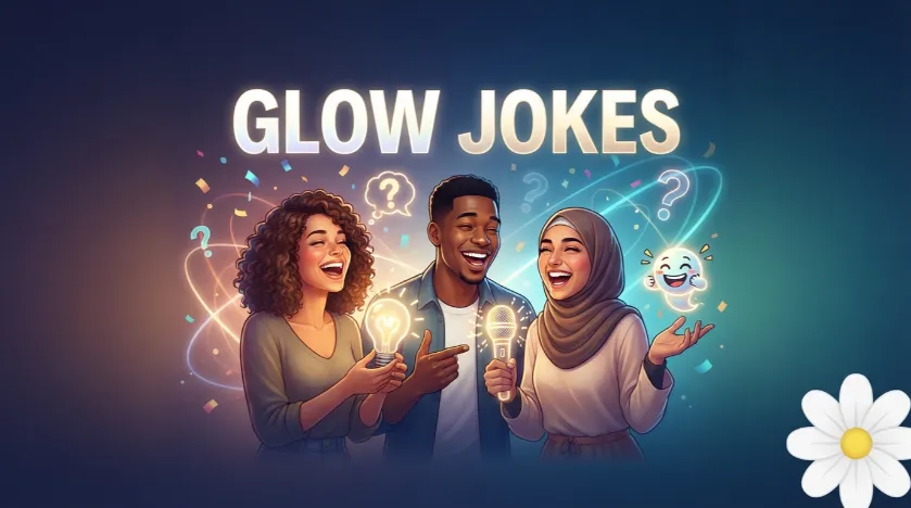 Uncontrollable glow jokes with jokes generator